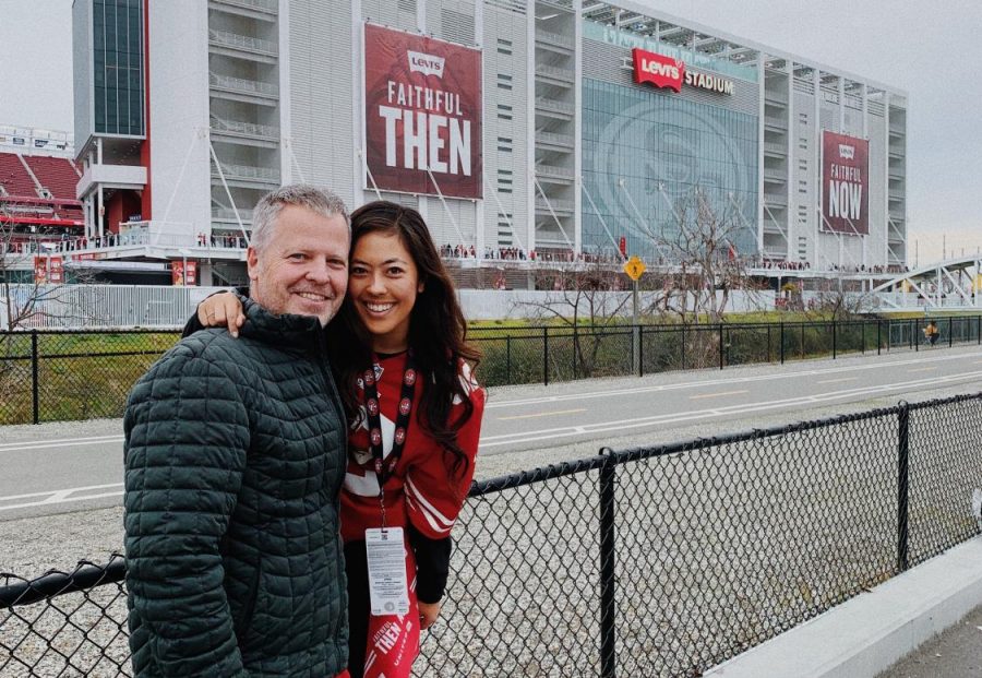 Dale Gustafson passed down the 49ers spirit to daughter Anna Gustafson.