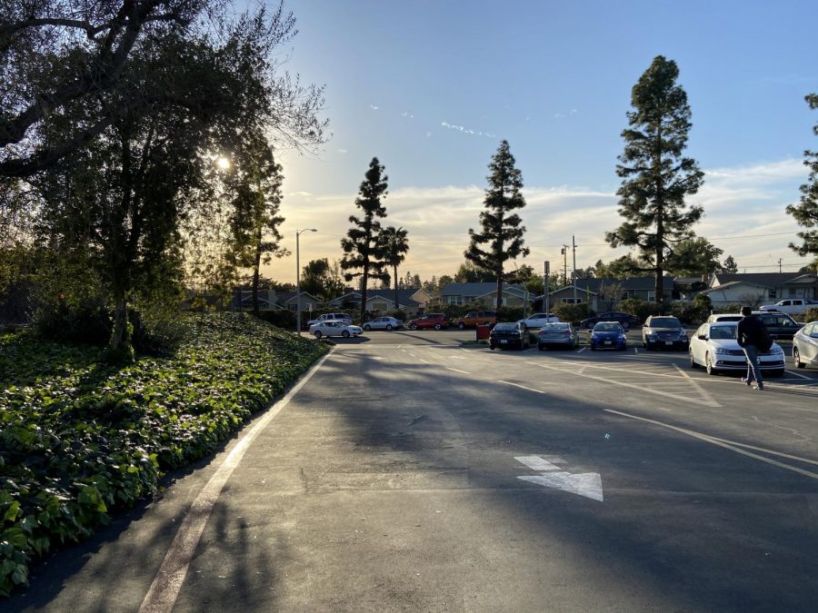 The Lot C exit to Biola Avenue, where the collision occurred.