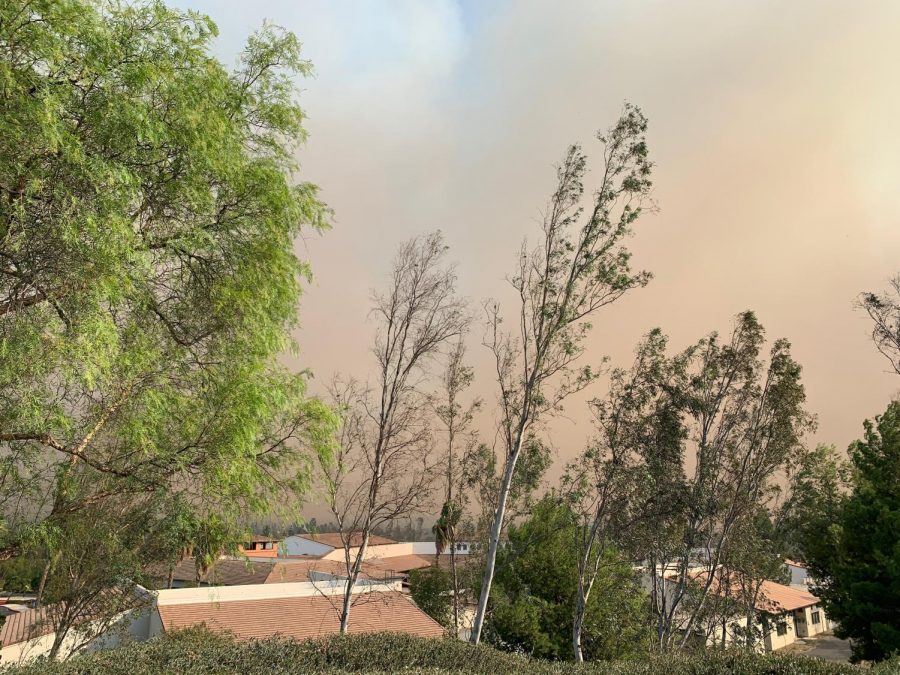 Wildfires+erupt+near+Yorba+Linda