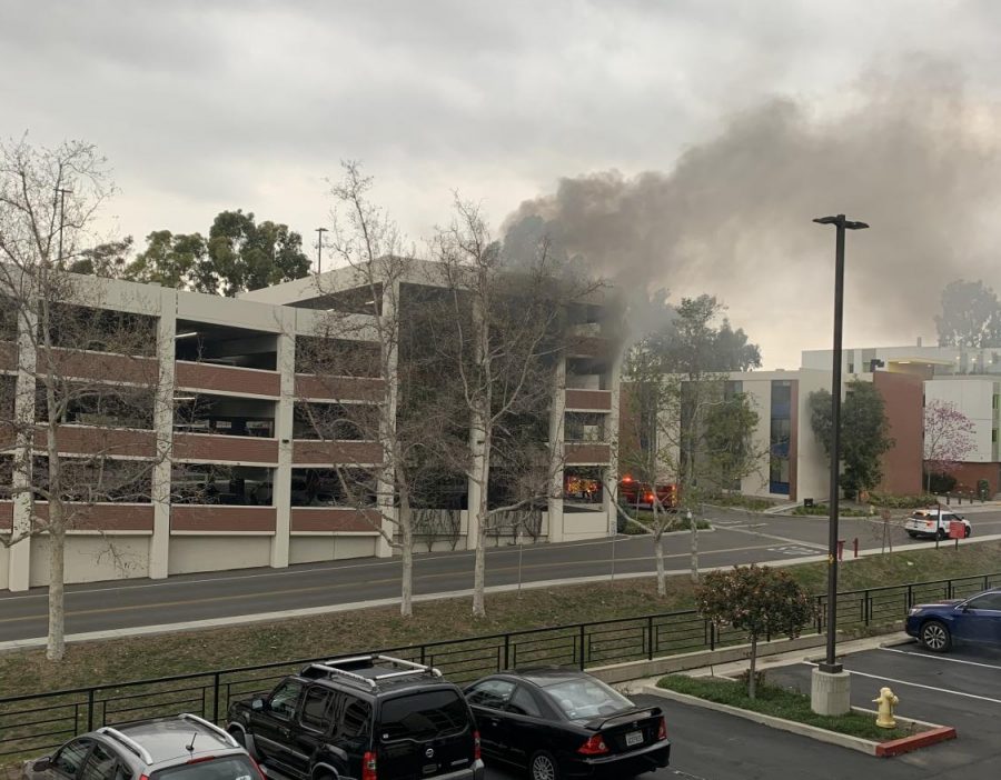 BREAKING: Car catches fire in Lot K