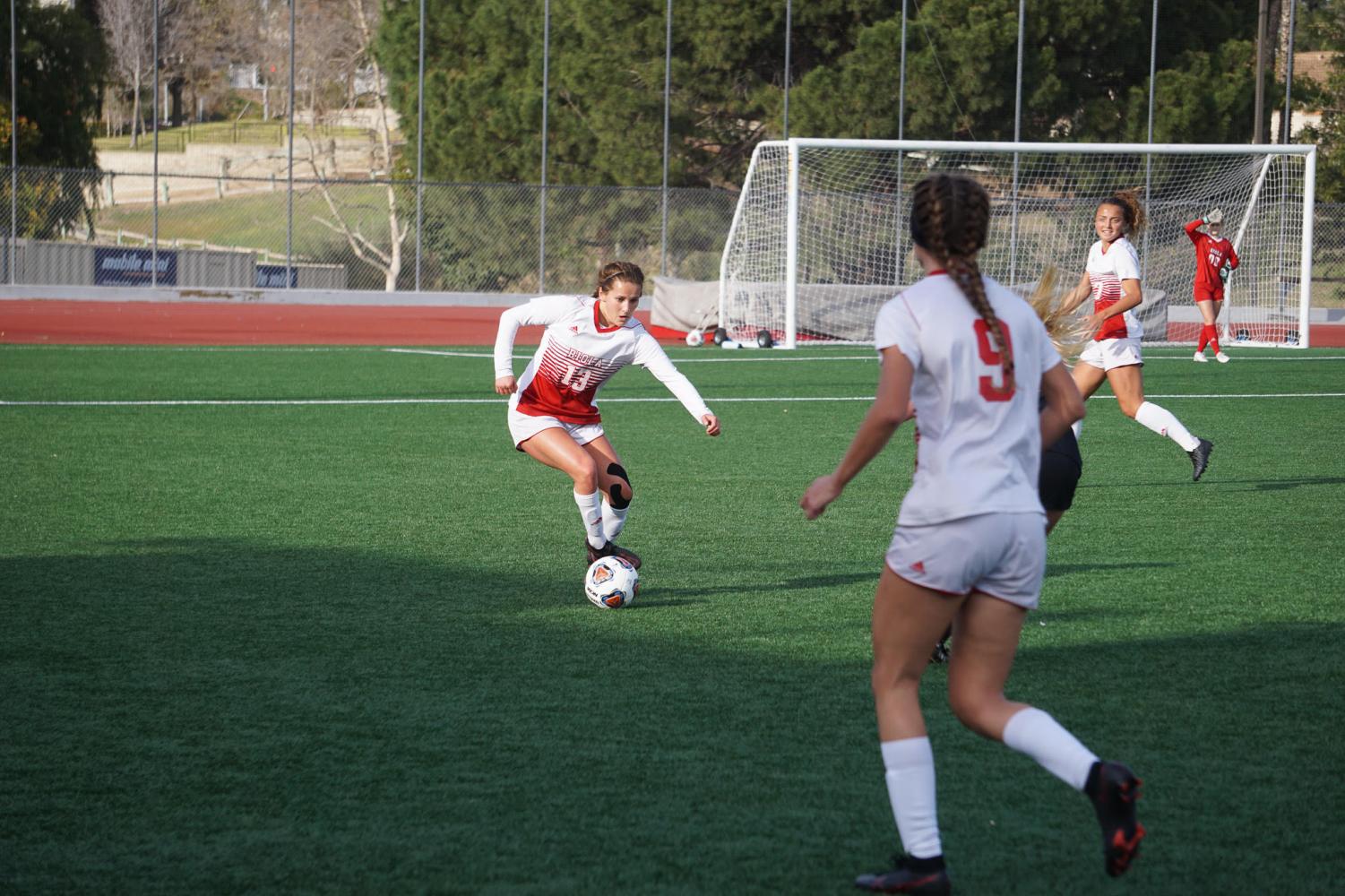 Women’s soccer secures first win of the season