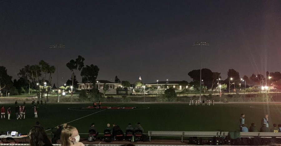 The power outage delayed the start of men’s soccer on Sept. 25. 