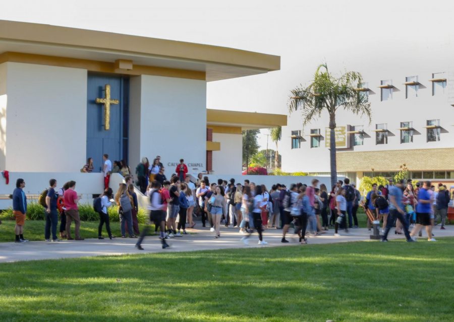 Chapel continues in person