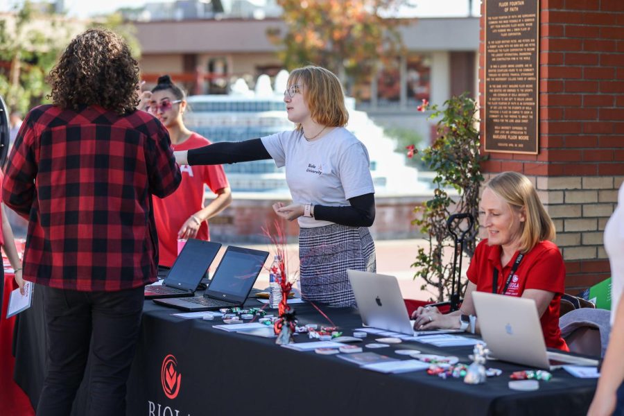 Biola Hub workers engage with students and connect them to a network of alumni. 