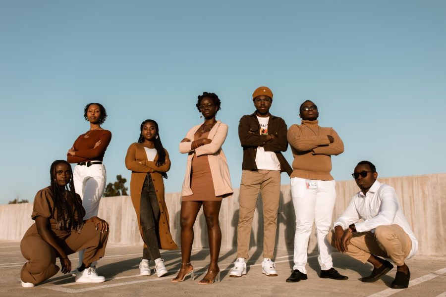 Members of the Biola African Students Association pose for a picture.