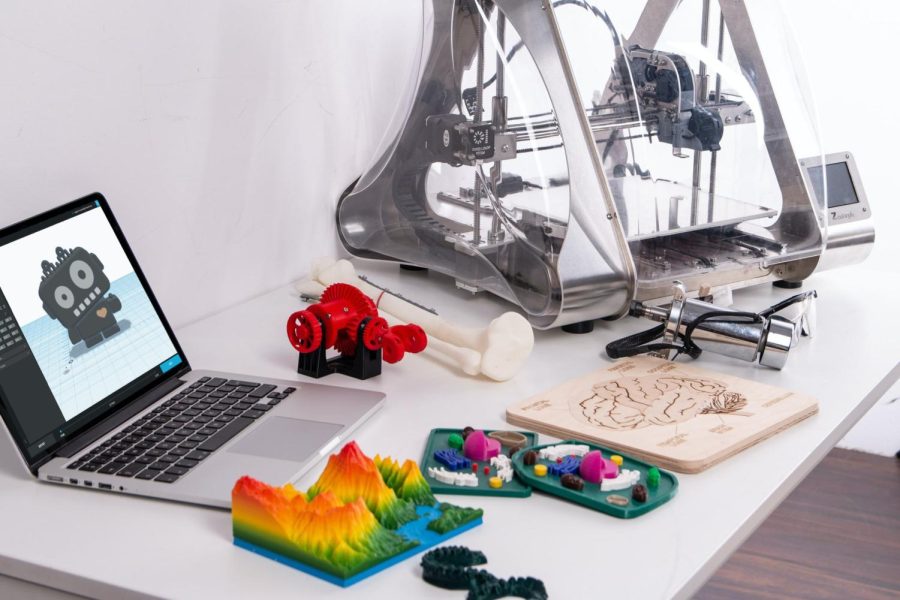 The Library Makerspace provides 3D printers, among other types of production equipment, to encourage student creativity. 