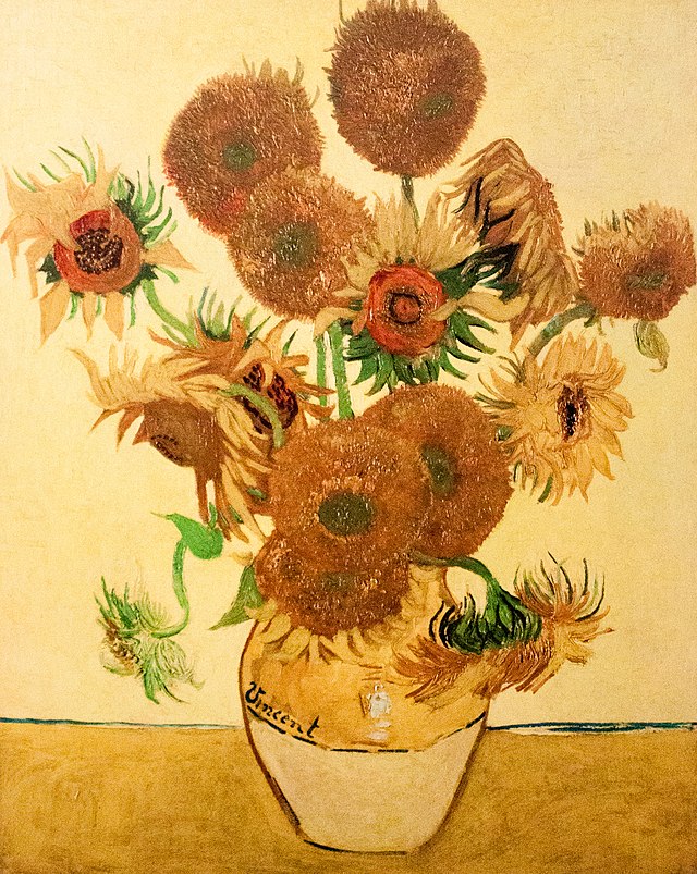 Climate activists threw tomato soup on Vincent van Goghs Sunflowers painting. 