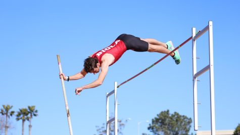 Pook elevates to win second place in pole vault event