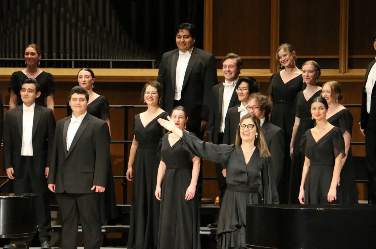 Biola Choral in Lansing Hall for the 32nd annual PRISM concert Oct. 26, 2024. 
