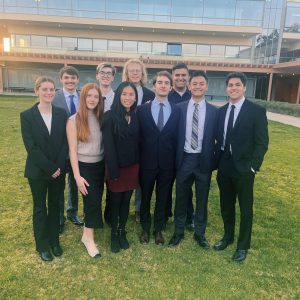 Biola University's first-ever Mock Trial team at Claremont-McKenna College on Feb. 2, 2025.