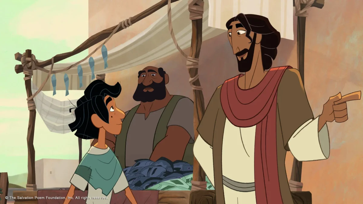 A still captured from The Salvation Poem Foundation’s newly released “Light of the World” 2D animated movie.