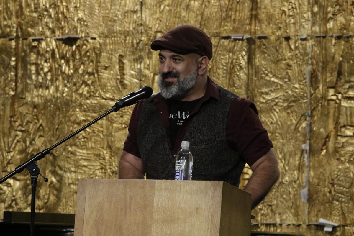 Author Daniel Nayeri taught a lecture on bravery in Calvary Chapel on Oct. 21st.