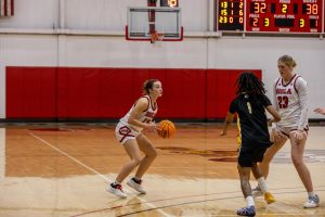 Freshman psychology major Mia Grace Delahoz discusses how she balances both being a part of Biola's Torrey Honors program and a player for the women's basketball team.